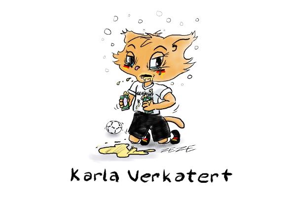 cartoon frauen wm karla