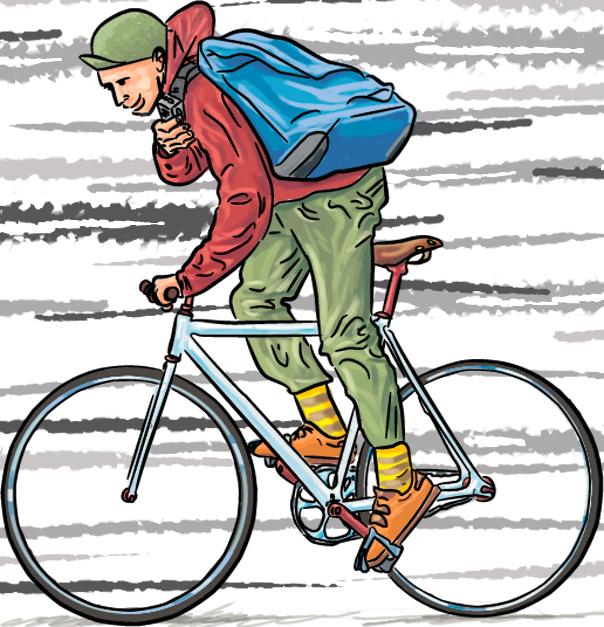 freie-arbeit-fahrradkurier-illustration