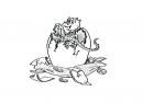 illustration gebursanzeige drachen