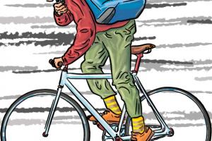 freie-arbeit-fahrradkurier-illustration