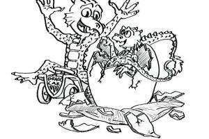 geburtsanzeige zwei Drachen