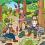 Illustration Suchbild Geocaching GPS Rast Pause Wald Orientierung Kinder 