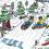 Suchbild Schlittenfahrt Winter Wettrennen Testen